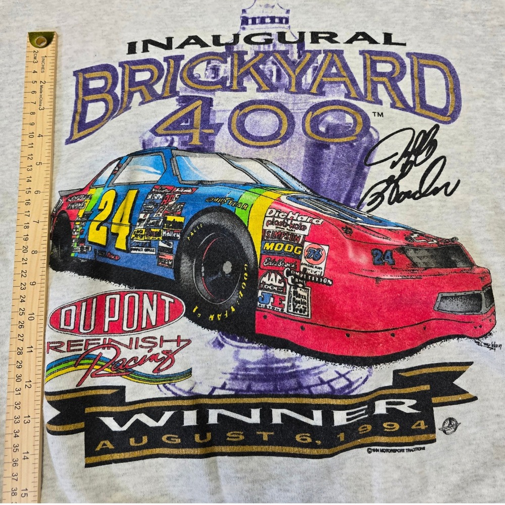Vintage 1994 Jeff Gordon Brickyard 400 Winner Crewneck Sweatshirt XXL USA - Picture 9 of 9